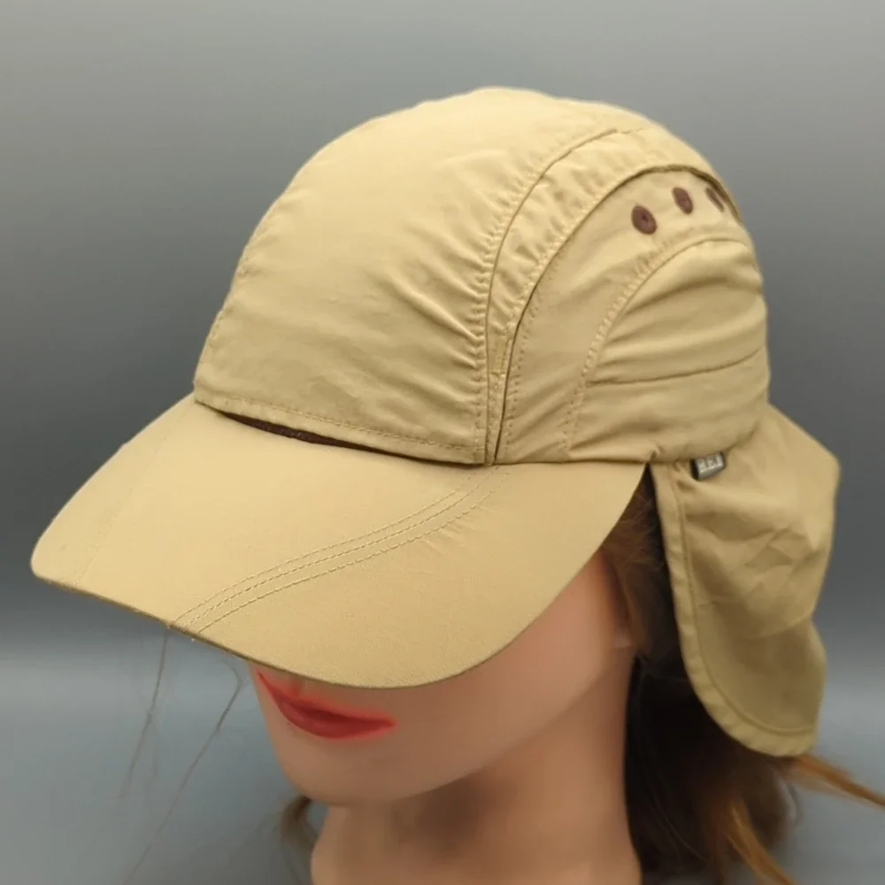 REI Nylon Flap Boys Hat Neck Ears & Head Sun Protection Outdoor Layer Kids Cap